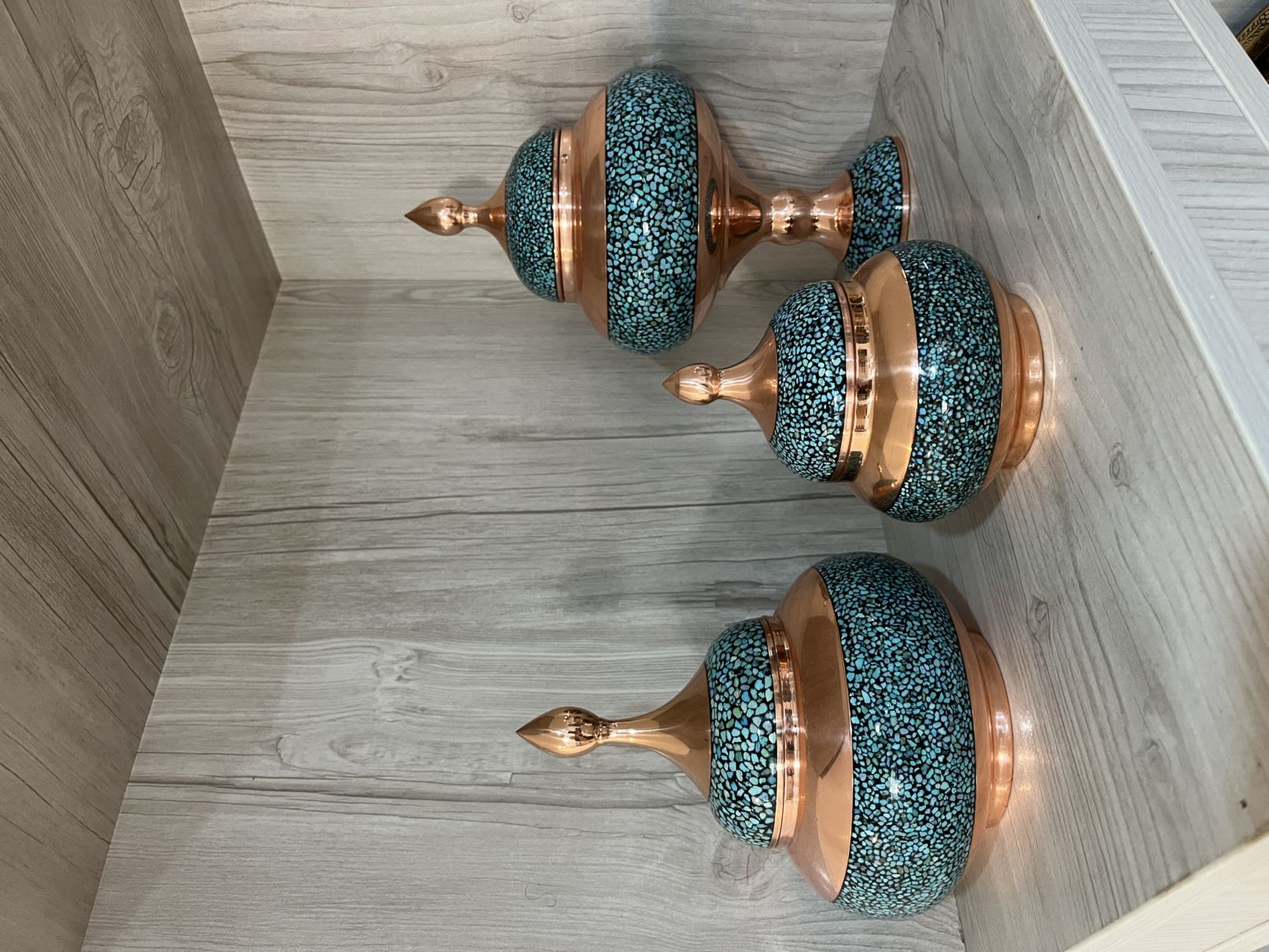 ظروف مس فیروزه کوب